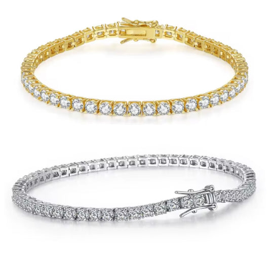 18K Gold Plated Women’s Tennis Bracelet | Gift for Her