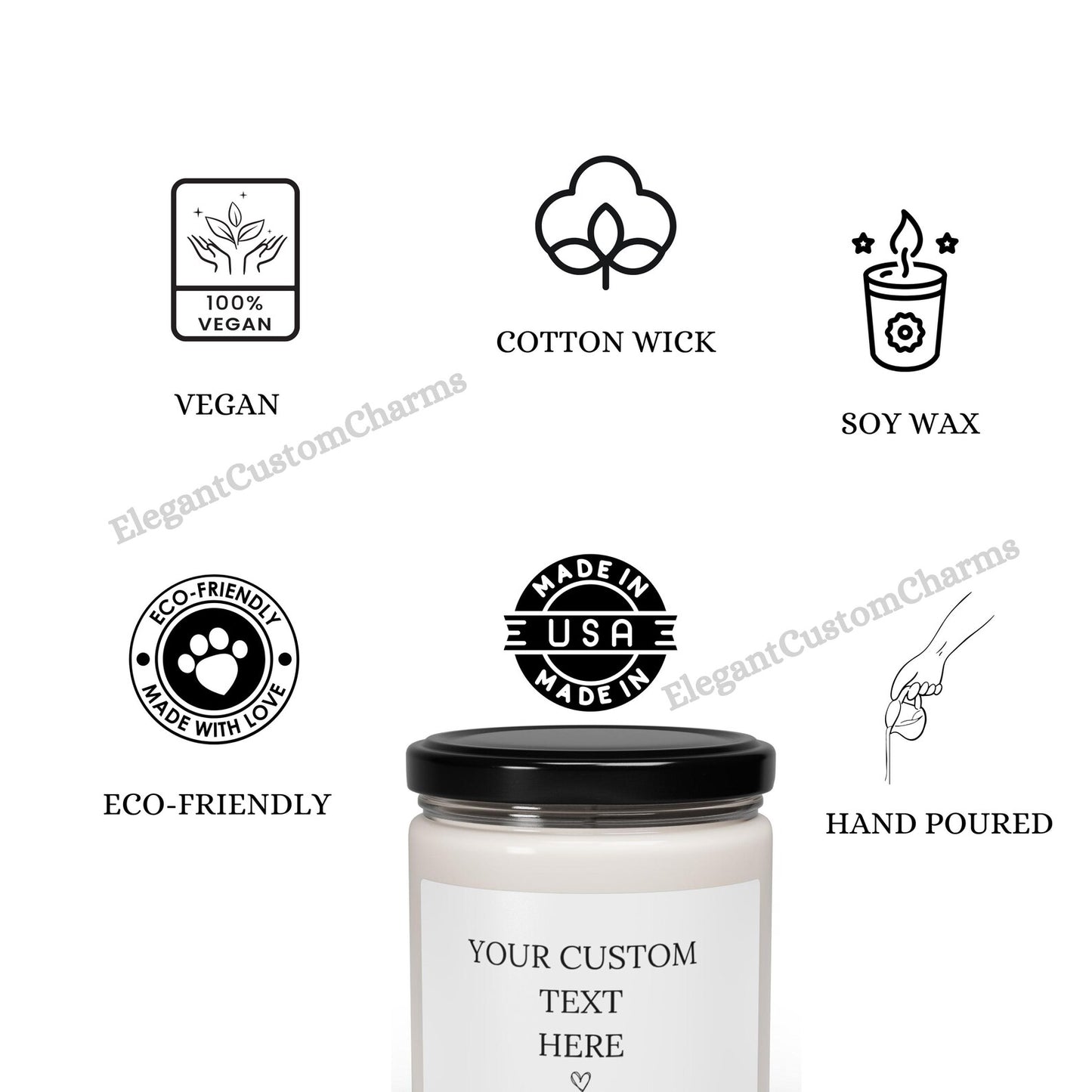 Custom “Stuck With Me” Candle • Personalized Couples Candle • Romantic Gift for Him or Her • Custom Name & Text • Valentine’s Gift